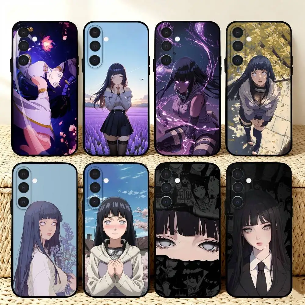 

H-Hinata Anime H-Hyuga Phone Case For Samsung A73,A21s,A22,A31,A32,A52,A53,A71,A80,Soft Black Shell