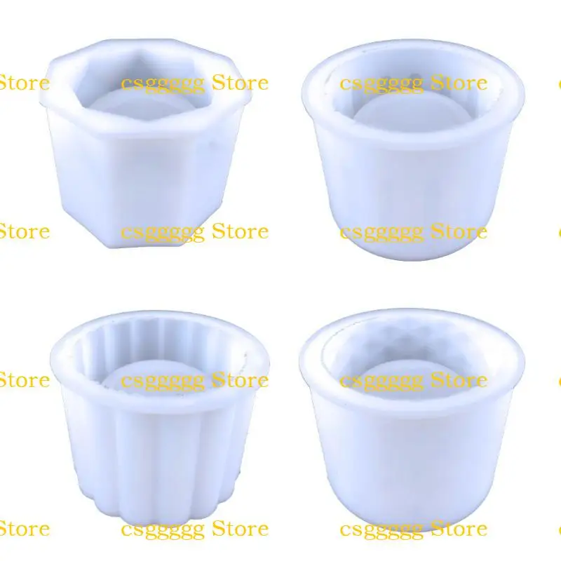 

9HJK Customizable Sturdy Silicone Crafting Mould Concrete Shaped Make Own Planter for Home and Office Decorations Ornament