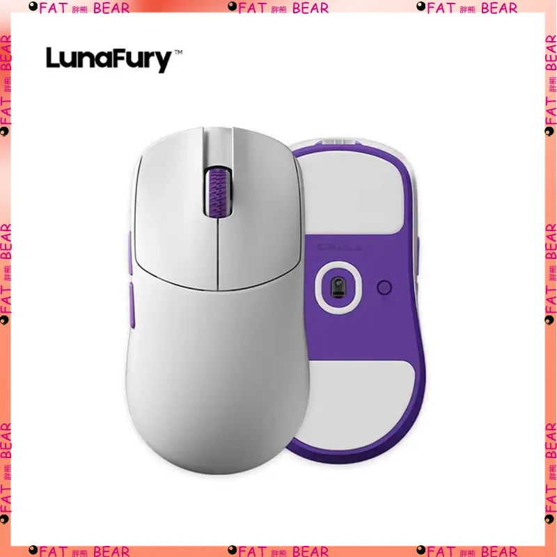 

Lunafury LUNA33 Wireless Mouse Lightweight Gaming Esports Office PAW3950PRO Delta Action Fearless Contract CS 52840 White