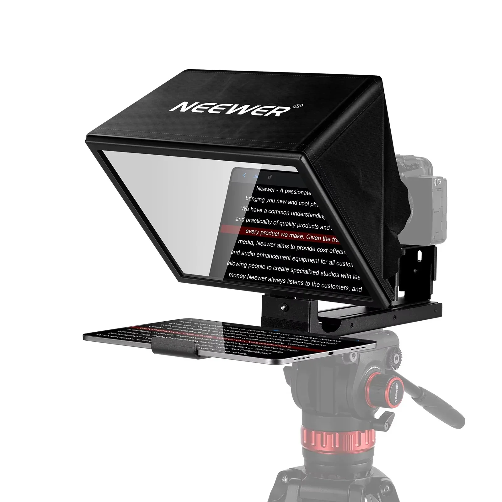 NEEWER X12B Aluminum Alloy Lift able Teleprompter 12