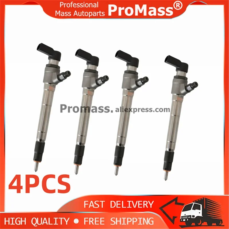 4PCS Common Rail Injector Assembly 5WS40745 A2C59517051 1746967 BK2Q-9K546-AG CK4Q-9K546-AA For Ford Transit  Ranger 2.2L