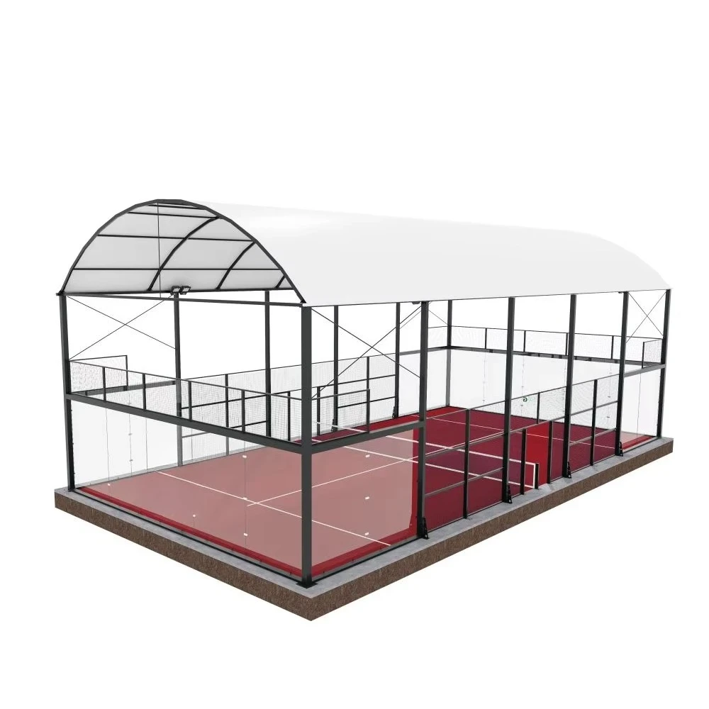 

2024 Hot Sale Save Space and Cost High Quality Padel Court Roof for Padel Tennis Court Together