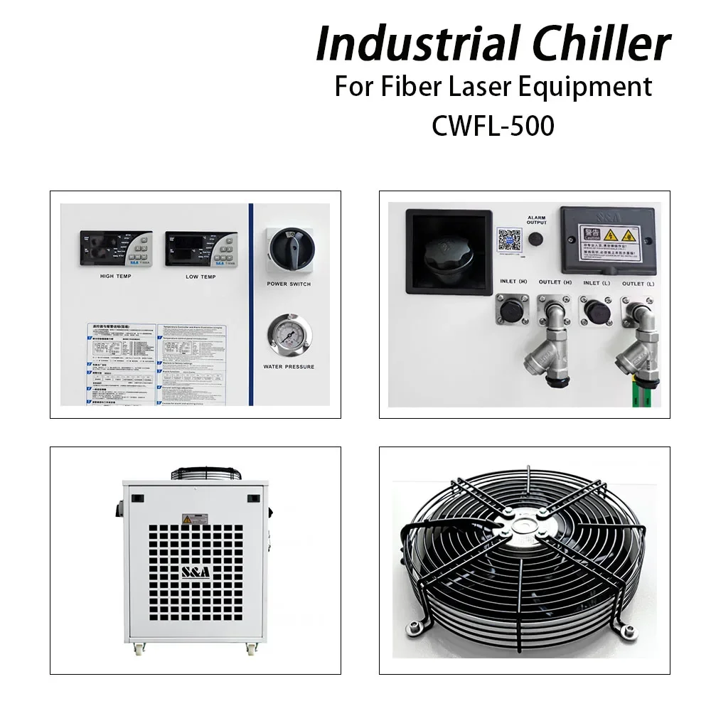 HAOJIAYI S & A CWFL-500AN & 500BN & 500DN industri pendingin Air udara untuk serat Laser mesin pemotong pengukir