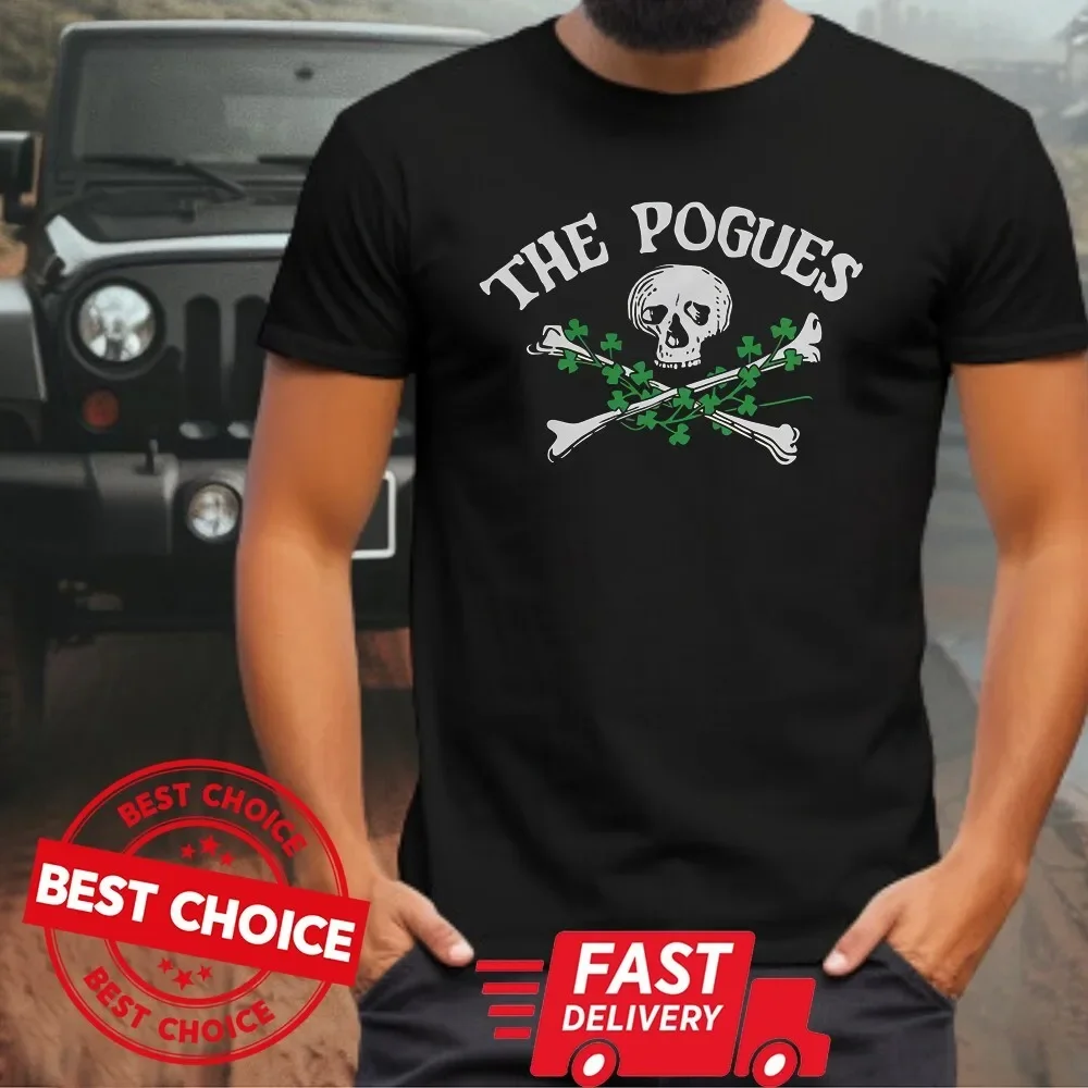 Rare Shane MacGowan The Pogues Band Unisex Black Shirt