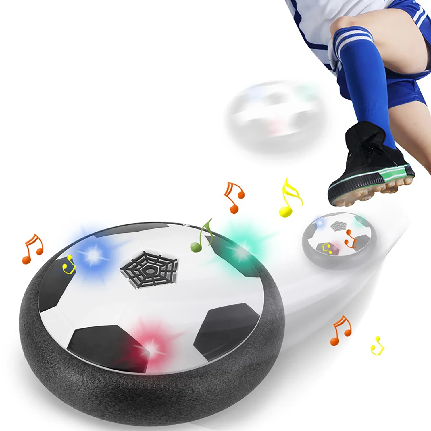 

Suspended football black technology parent-child interaction indoor sports electric flash toy with built-in battery