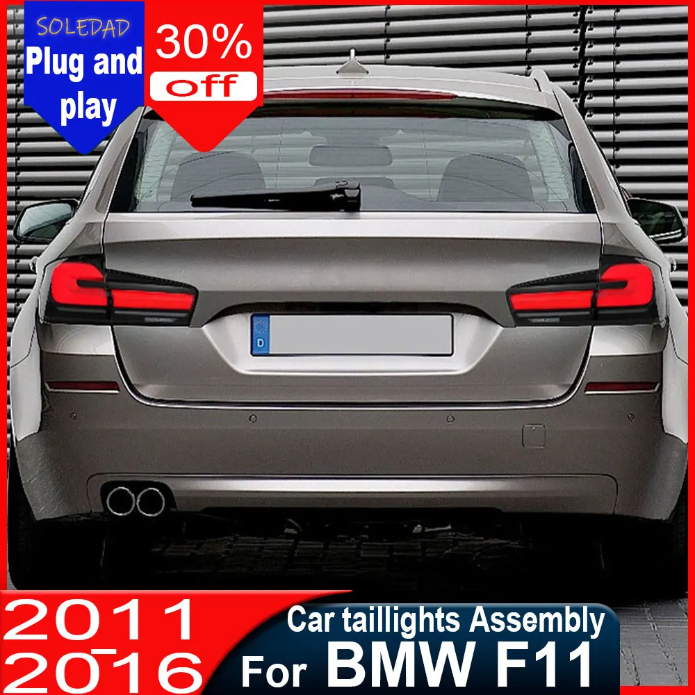 For BMW 5 Series F11 F18 2011-2017 LED Tail Light Assembly Flowing Water Flicker Tail Lamps Fog Turn Signal Lights Plug And Play
