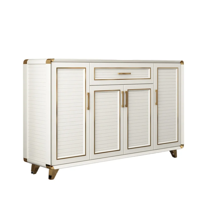 

Aluminum alloy shoe cabinet household door porch waterproof sunscreen balcony large-capacity storage cabinet