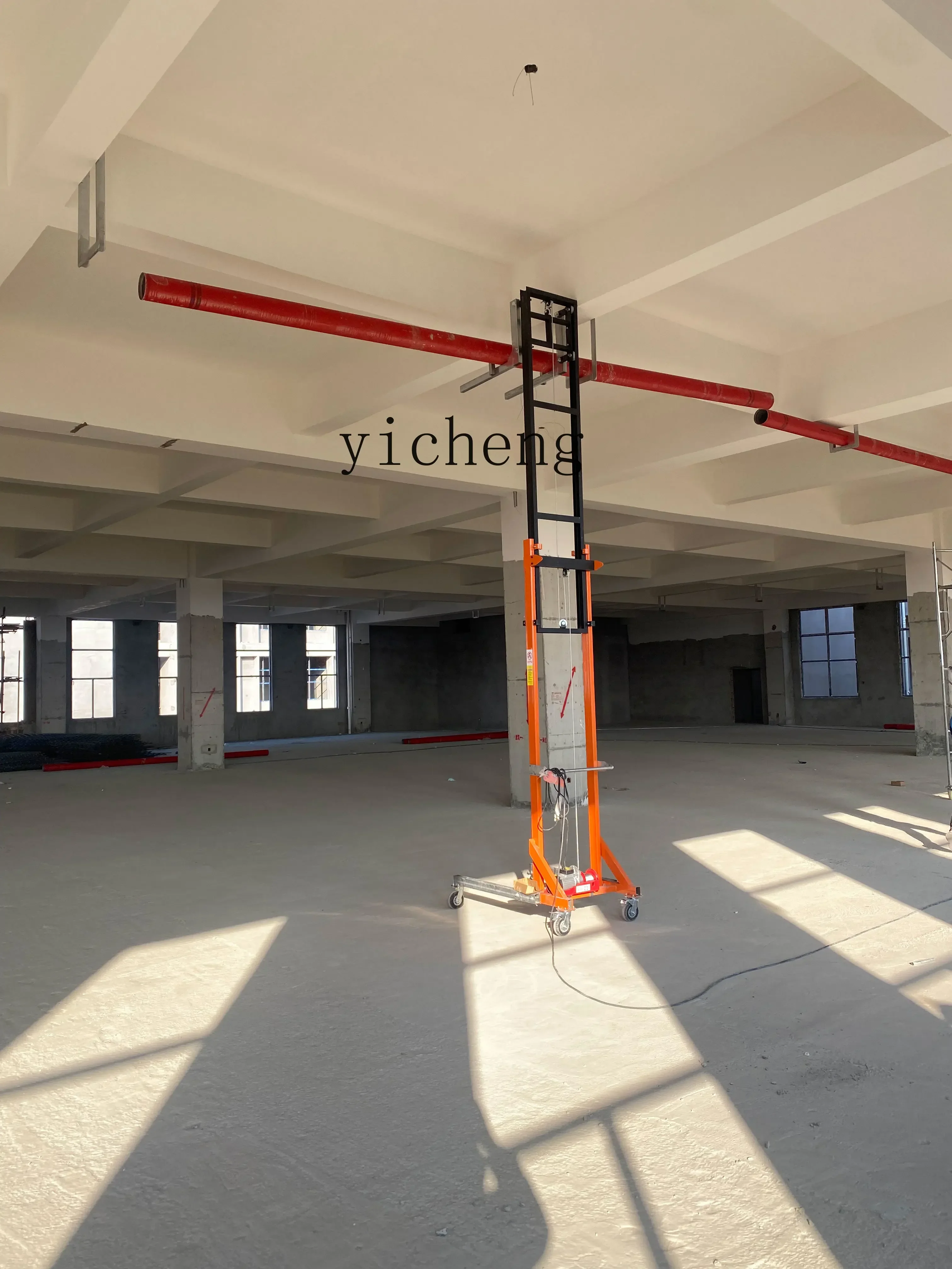 

b23 ventilation pipe installation lift electric lifting platform can be equipped with six wheels of 220v remote control