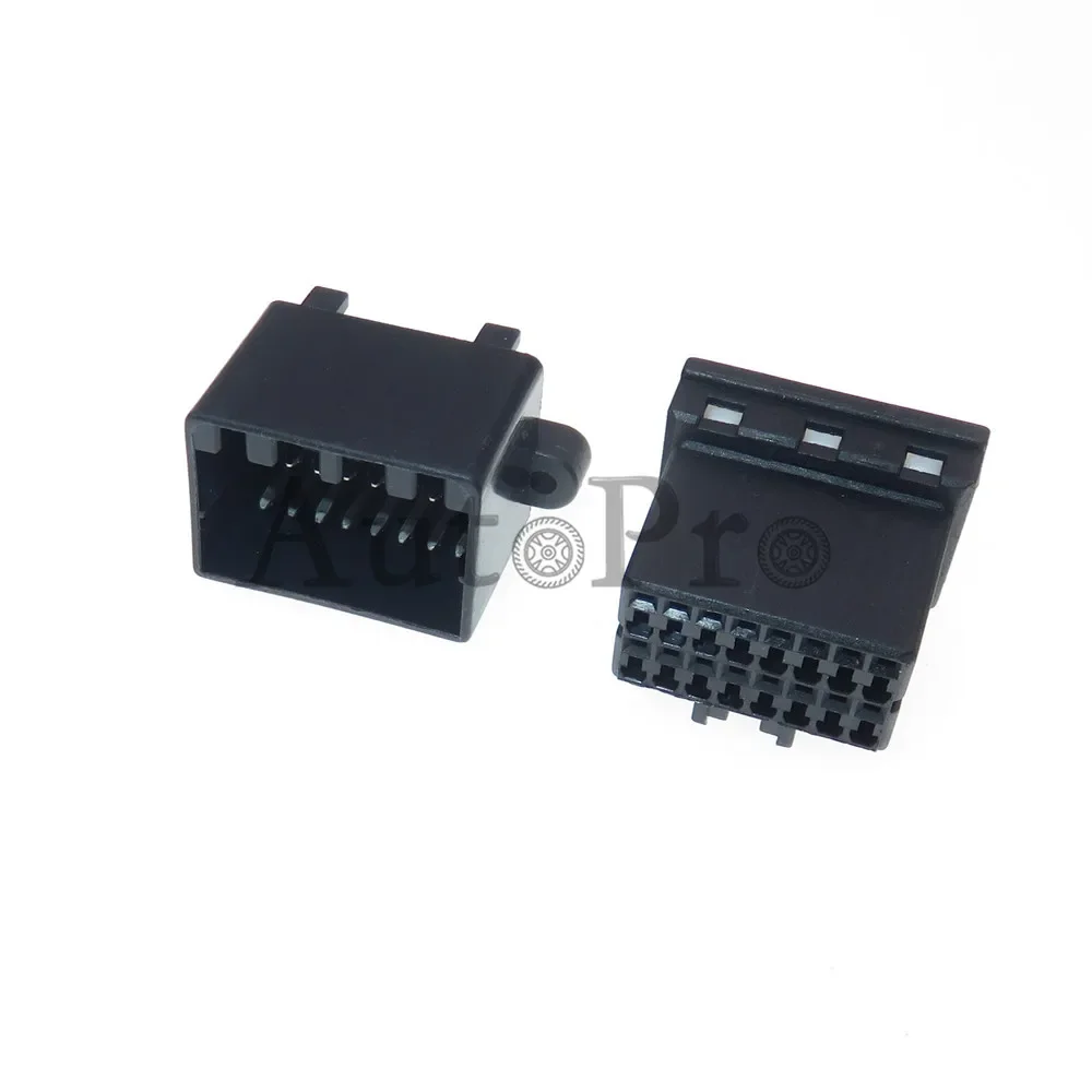 1 Set 16 Hole 175966-2 Auto Modification Plastic Housing Connector AC Assembly Car Wire Harness Unsealed Socket For Honda