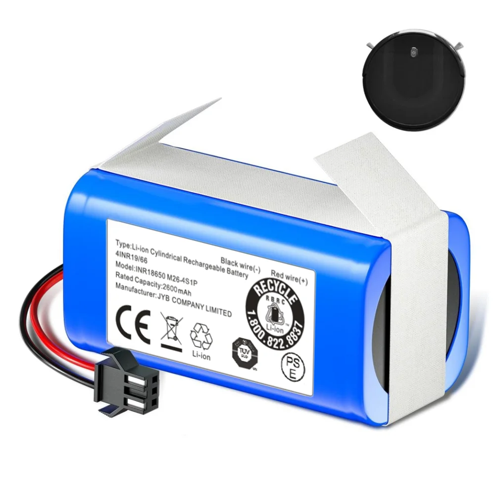 

Replacement Battery 14.4V 2600mAh High Capacity for Conga 950 990 1990 Deebot N79 N79S Eufy RoboVac 11S 30C Li Ion