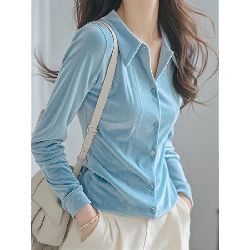 New 2025  Spring Autumn Winter Shirts Super Nice Shirts Top Women's Shirt Blouse Fashion Single Breasted Buckle Shirts Jacket