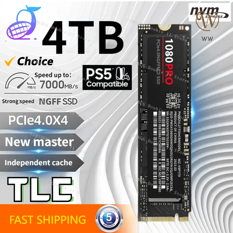 

Внутренний жесткий диск SSD SATA 2280 1080PRO 1/2/4 ТБ M.2 2280 NGFF NVME, жесткий диск, Внутренний твердотельный накопитель для ноутбука/ps5