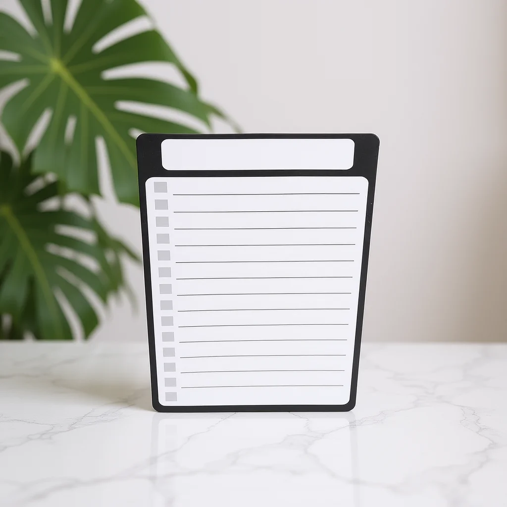 

Magnetic Notepad for Fridge Style Fits Any Decor Writeable Reusable Memo Pad for Shopping to Do Lists