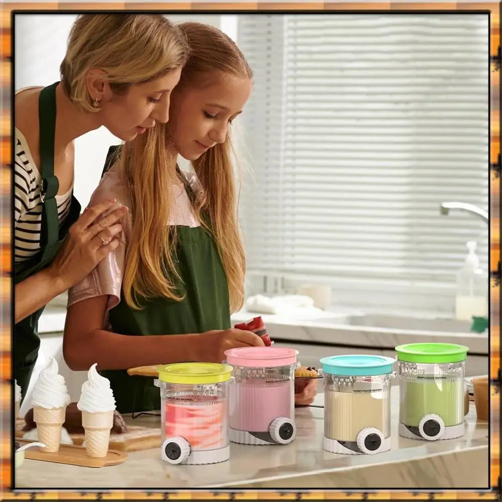 

Контейнеры и крышки Creami Sep N12R (4 шт.) для серий Ninja NC700, NC701, NC701C — работает для пил Ninja Creami Swirl Pints