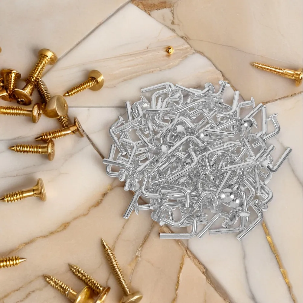 100Pcs Heavy Galvanized L Shaped Pin Bolt Safety Drop Pins Pallet Rack Locking Pins Warehouse Industrial Racking