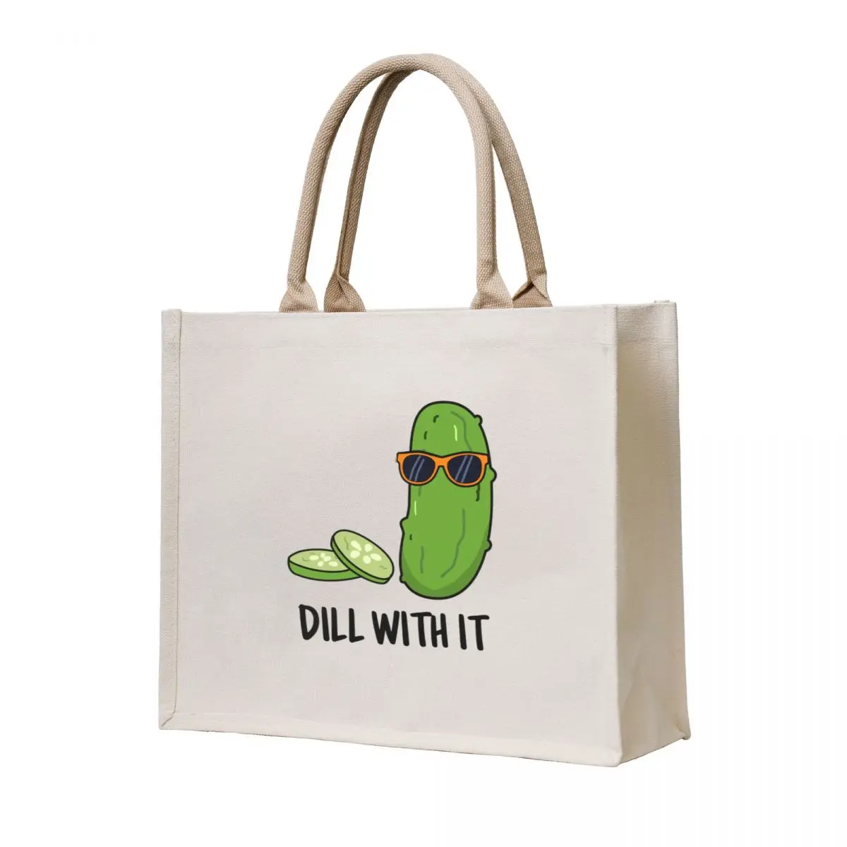 

Dill With It Funny Dill Pickle Puns Tote Bag Candy bags bags for women female bag