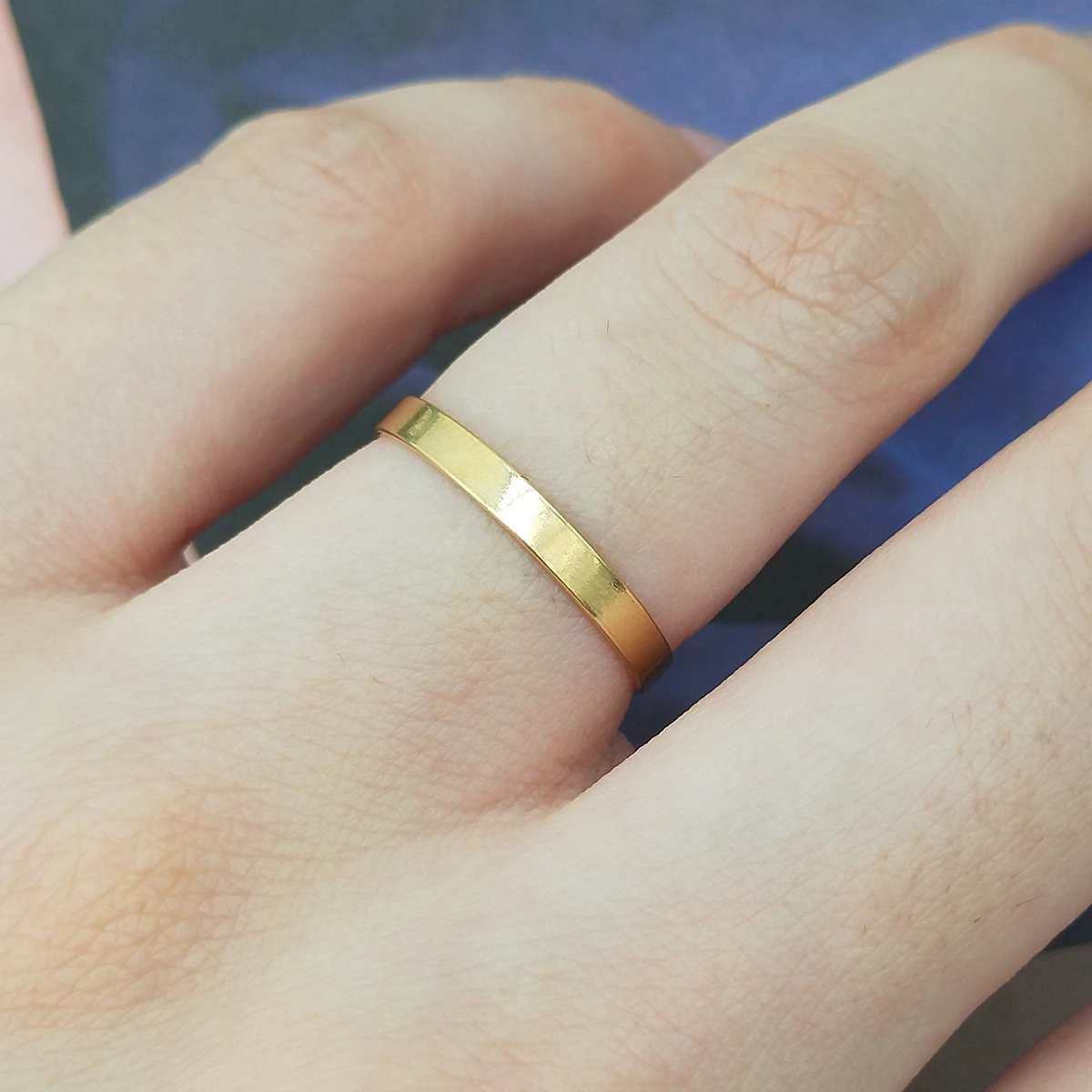 14K gold filled Knuckle Ring Boho Gold Jewelry Minimalistic Stacking Bohemian Simple Ring for Women Men Engagement Wedding Gift