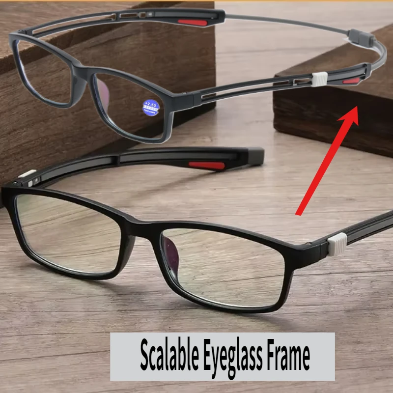 Anti Blue Presbyopia Glasses Stretchable Frame Preventing Dropped Neck Hanging Glasses +0.75 +1.75 +2.5 Mens Glasses