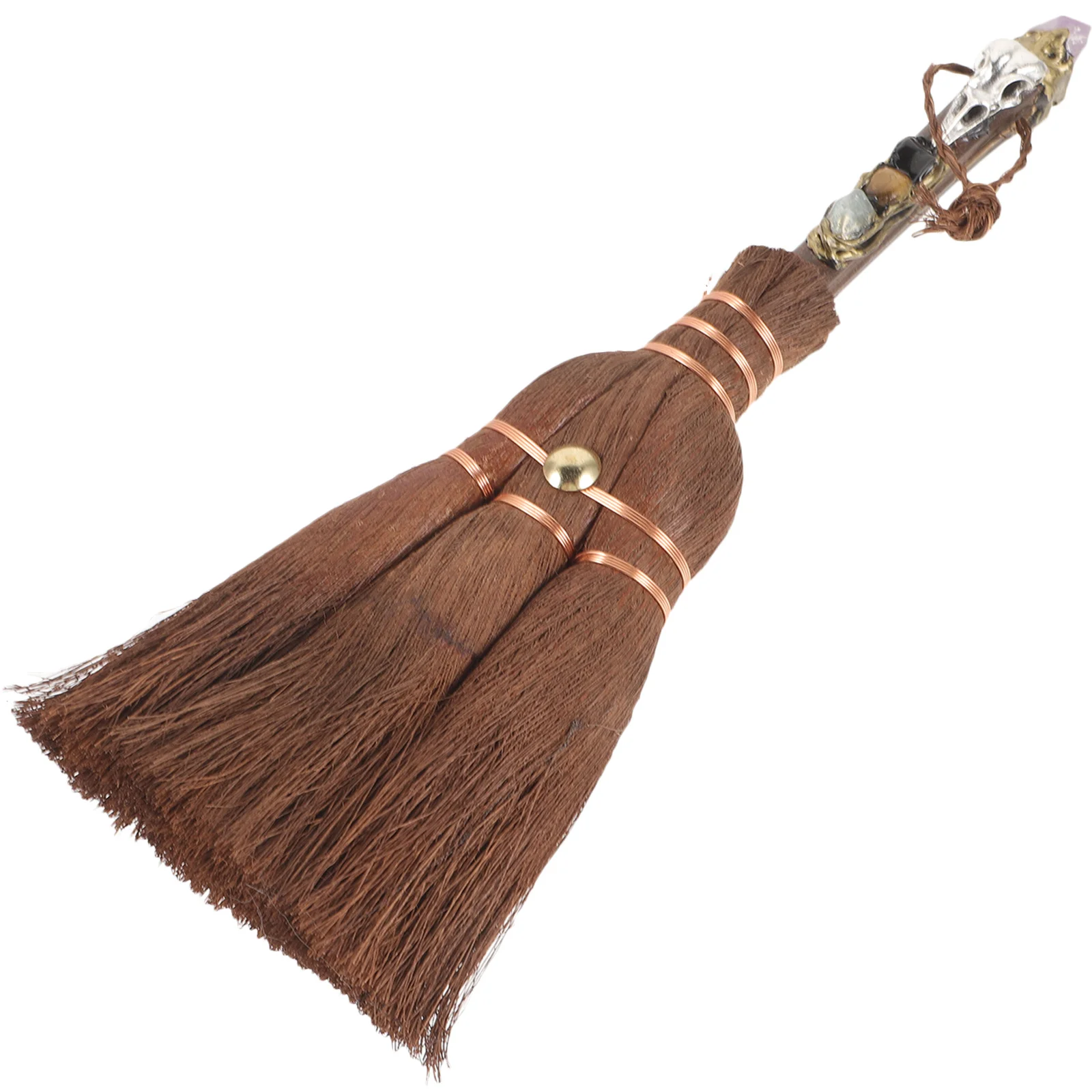 

Witch Altar Crystal Broom Pendant Halloween Hanging Decorative Charm Unique Home Ornament Altar Ornament