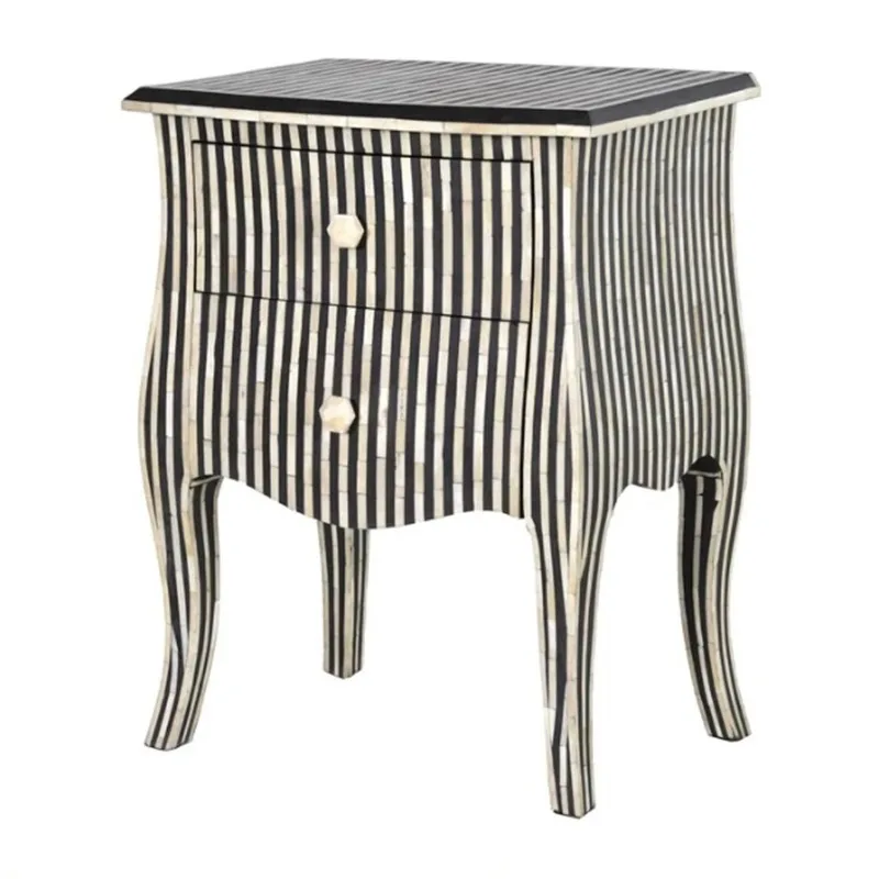 

Bone inlay design shiny nesting table home décor luxury furniture