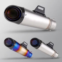 51mm Universal Motorcycle Exhaust Muffler with DB Killer For Honda YZF R6 R3 R25 MT07 MT09 Z400 Z900 Z650 MT03
