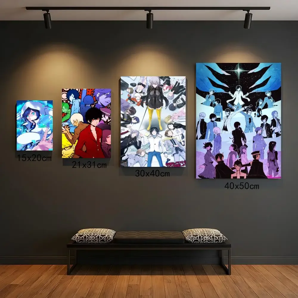 anime D-Devil Survivor 2 The Animation-N Painting Calligraphy Boho Botanical Decor for Living Room  Elegant Home Style