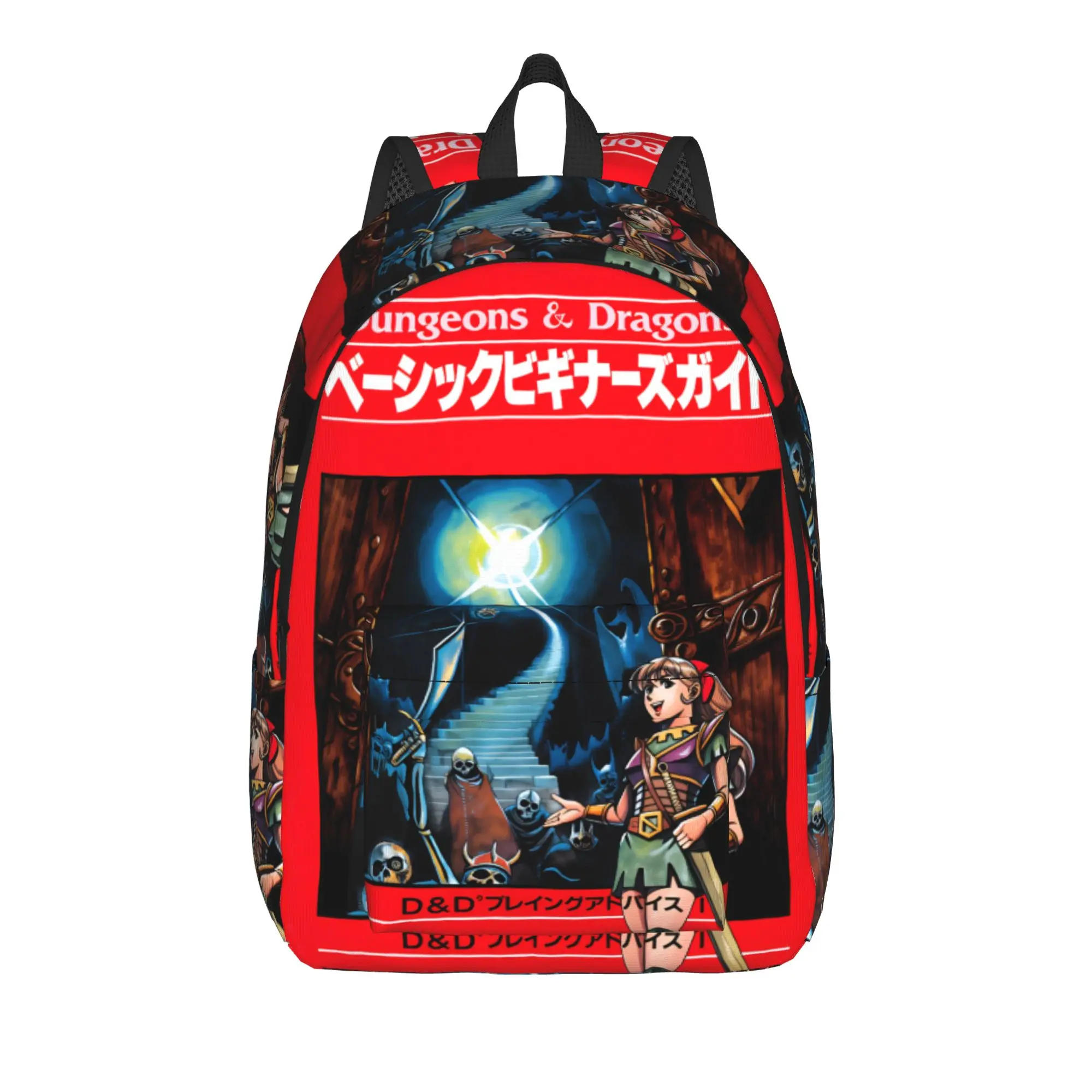 Medieval Dragon And D20 Dice Dnd Retro Backpack  College Backpacks Teen High Quality Breathable High School Bags Rucksack