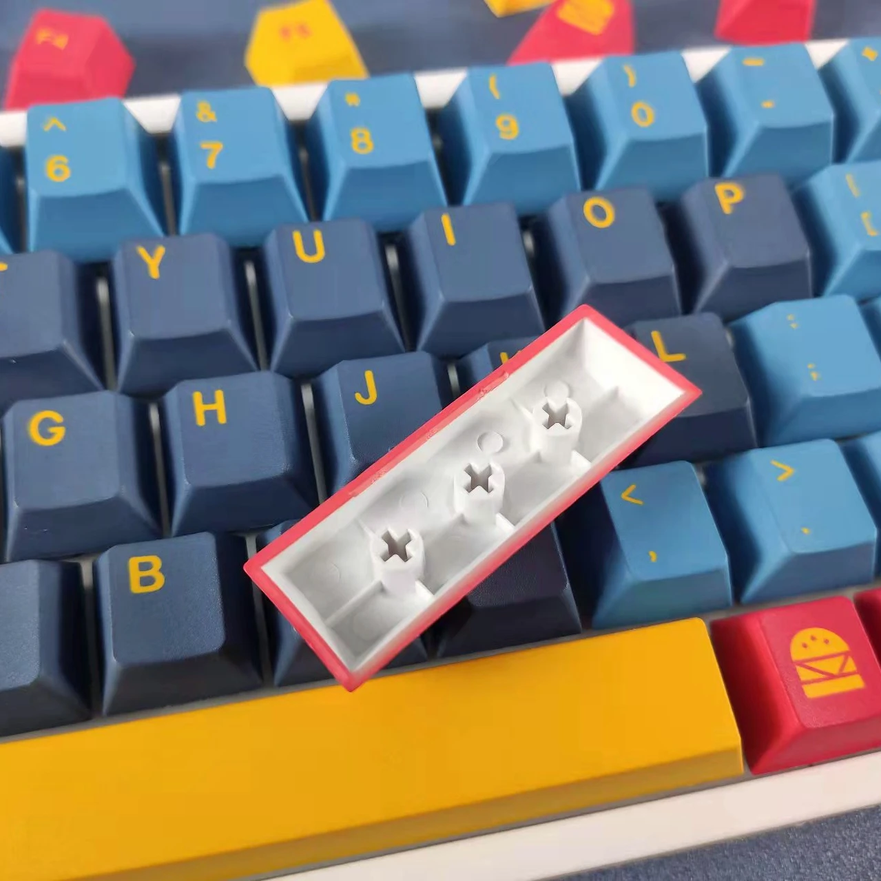 Keycaps personalizados para teclado mecânico, perfil cereja, PBT, GMK Diner Colorway, 129 PCs