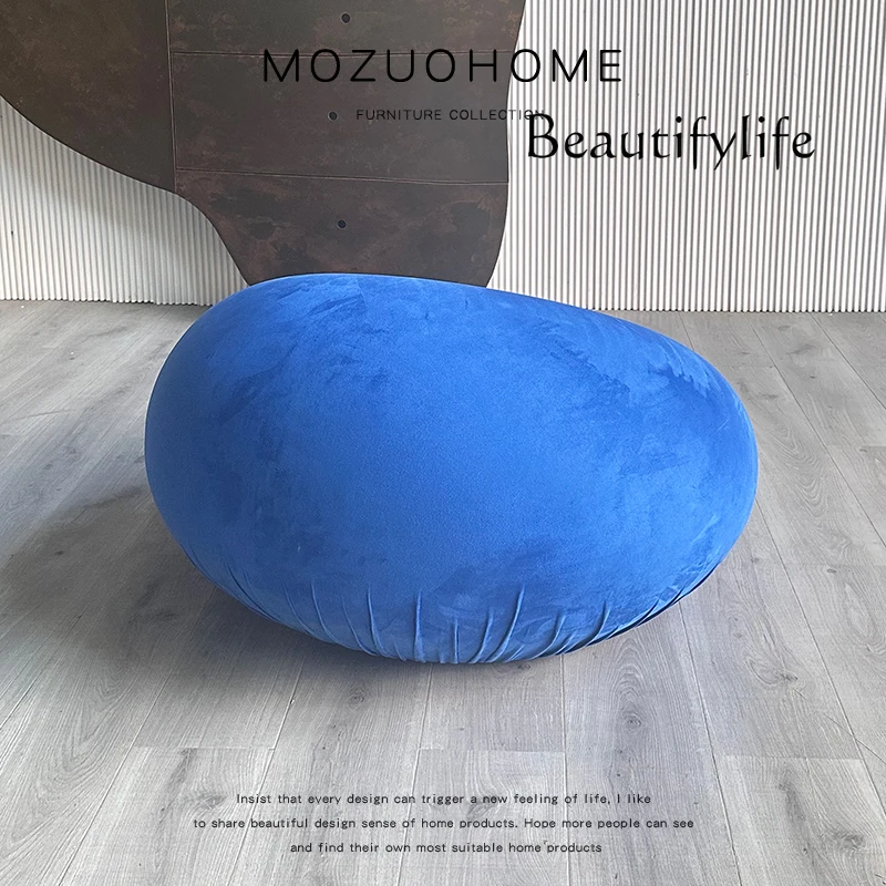 Nordic modern donut round lazy sofa living room creative cute color children's chair