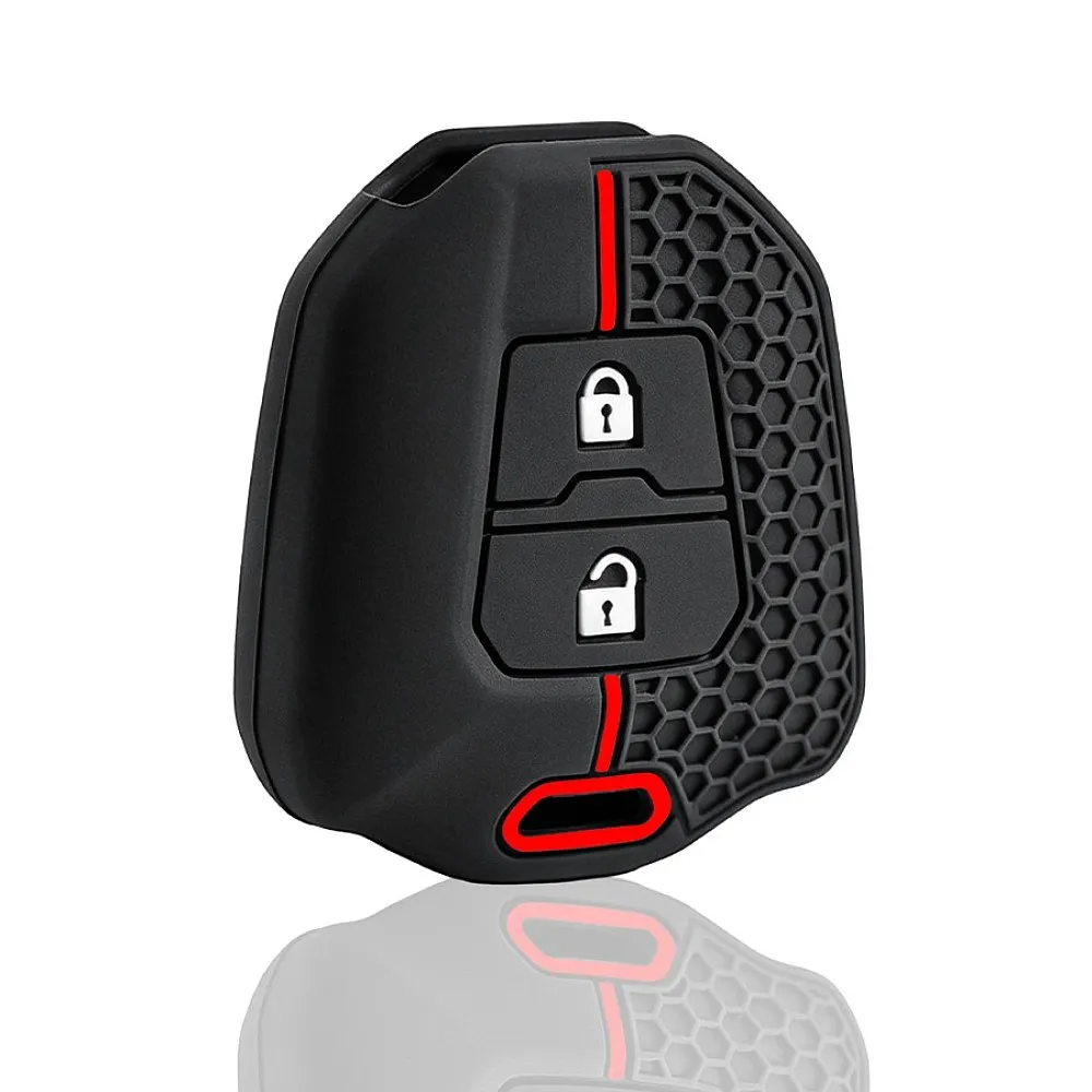 Silicone Remote Car Key Fob Cover Fit for ISUZU D-Max M-UX 433.92Mhz ASK ID46 Chip TOY43 Blade Auto Key Shell 2 Buttons