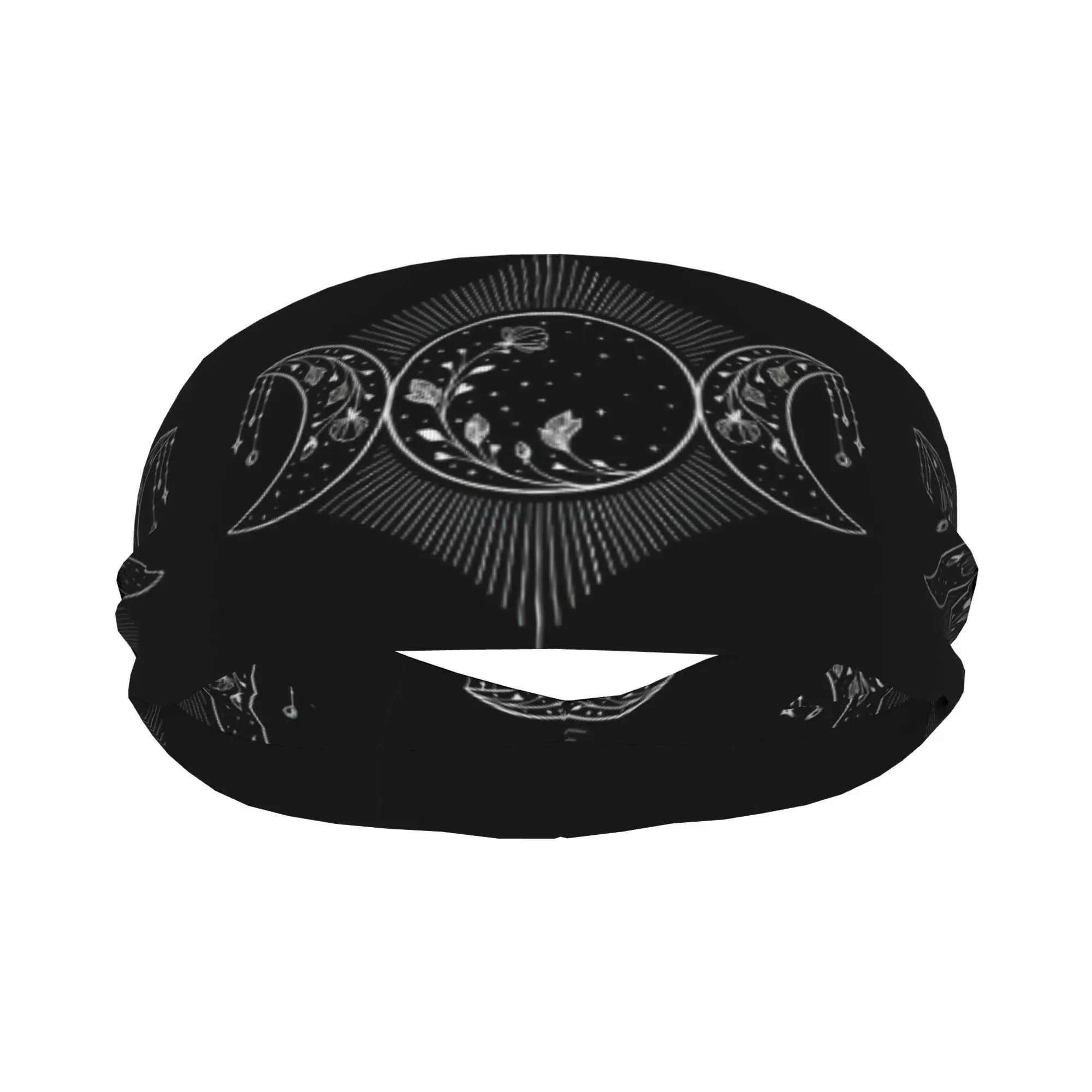 

1pc Triple Moon Unisex Sports Headband Sweat-Wicking Stretchy Breathable Perfect for Yoga Gym Running Outdoor Activities