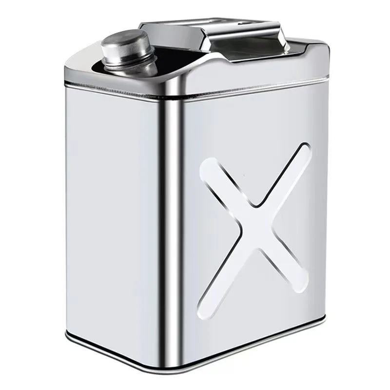 30L 201 Stainless Steel Fuel Tank Portable Car Oil Catch Can Motorcycle Truck Fuel Container Car Internal Spare Parts