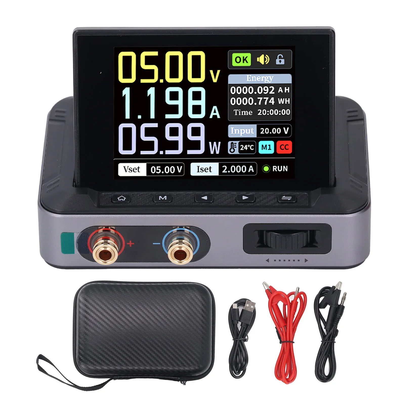 Kleine voeding HD-kleurenscherm Ondersteunt PD QC-opladen Lage draagbare voeding Hoge stabiliteit voor foutopsporing