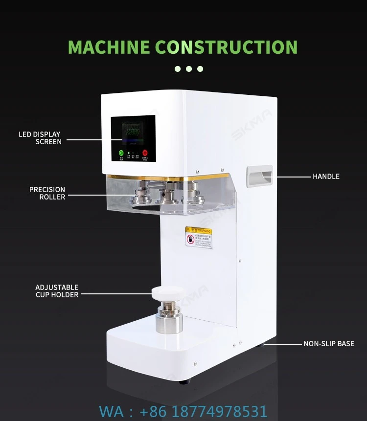 Soda Can Sealing Machine Can Machine Packing With Easy Open LidCe Automatic Electric Plastic Bottles Jar Sealer Machine Coffee