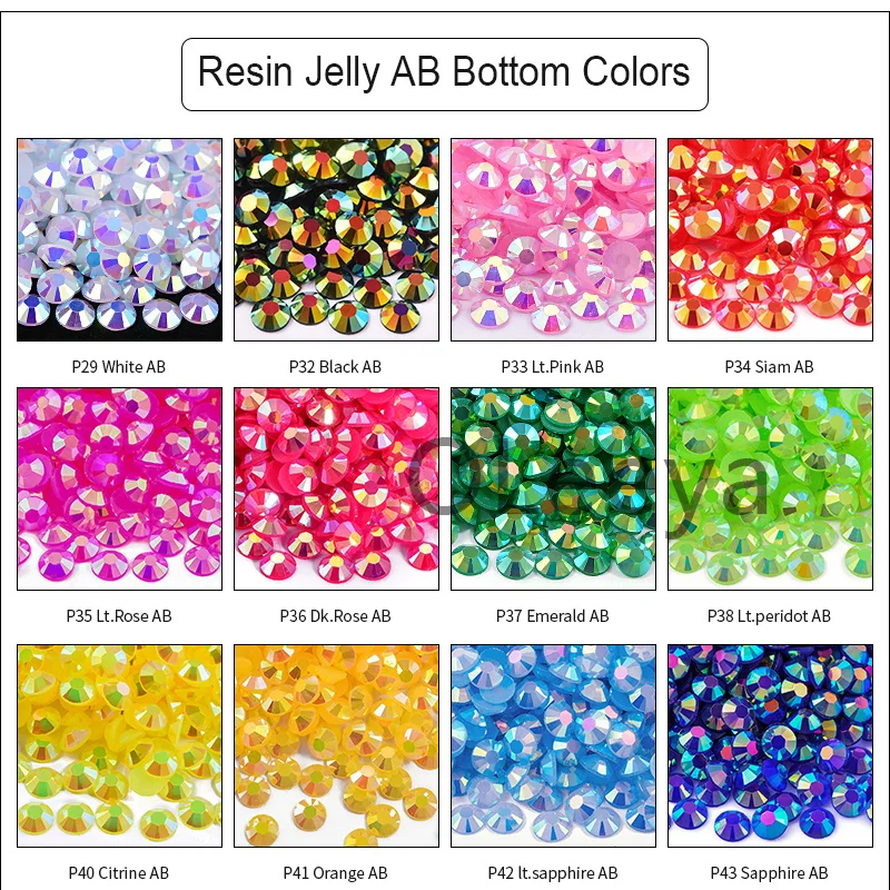 Jelly AB Resin Rhinestones 6