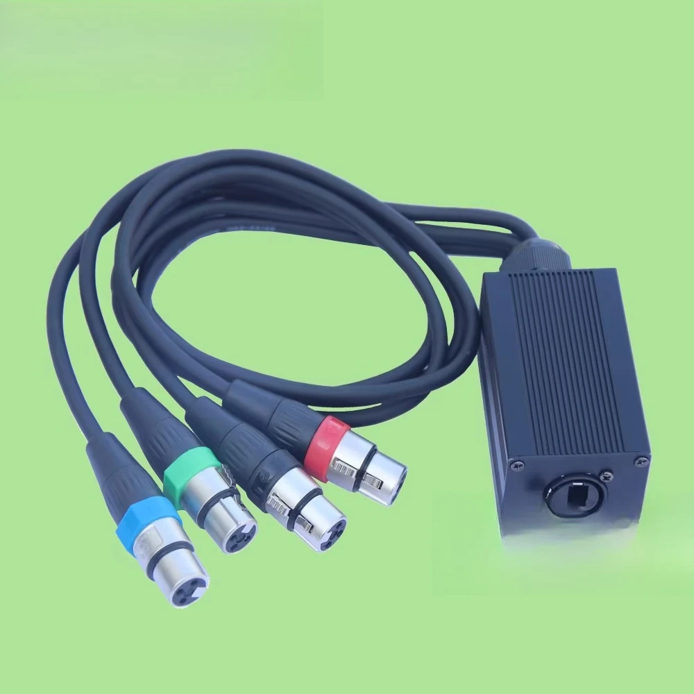 XLR Network Extender Cable 4 Channel Rj45 to Male & Female Connector Audio Splitter Cable  Pin Plug Xlr DMX Snake Cable