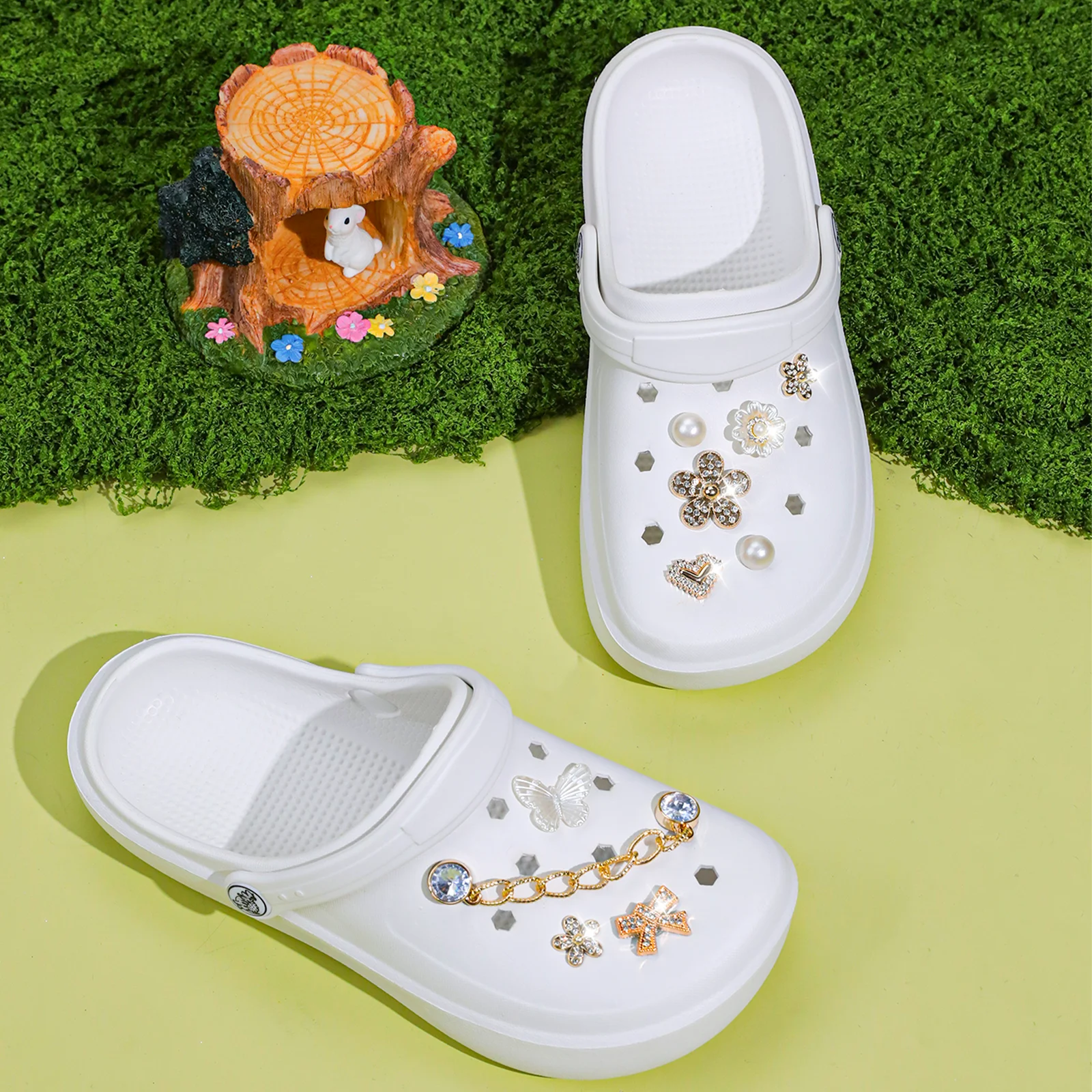 Lässige Clogs und Pantoletten, Leichte EVA-Gartenschuhe, Rutschfeste Sandalen, Atmungsaktive Slip-On-Schuhe für Drinnen und Draußen 666 – Detail 15