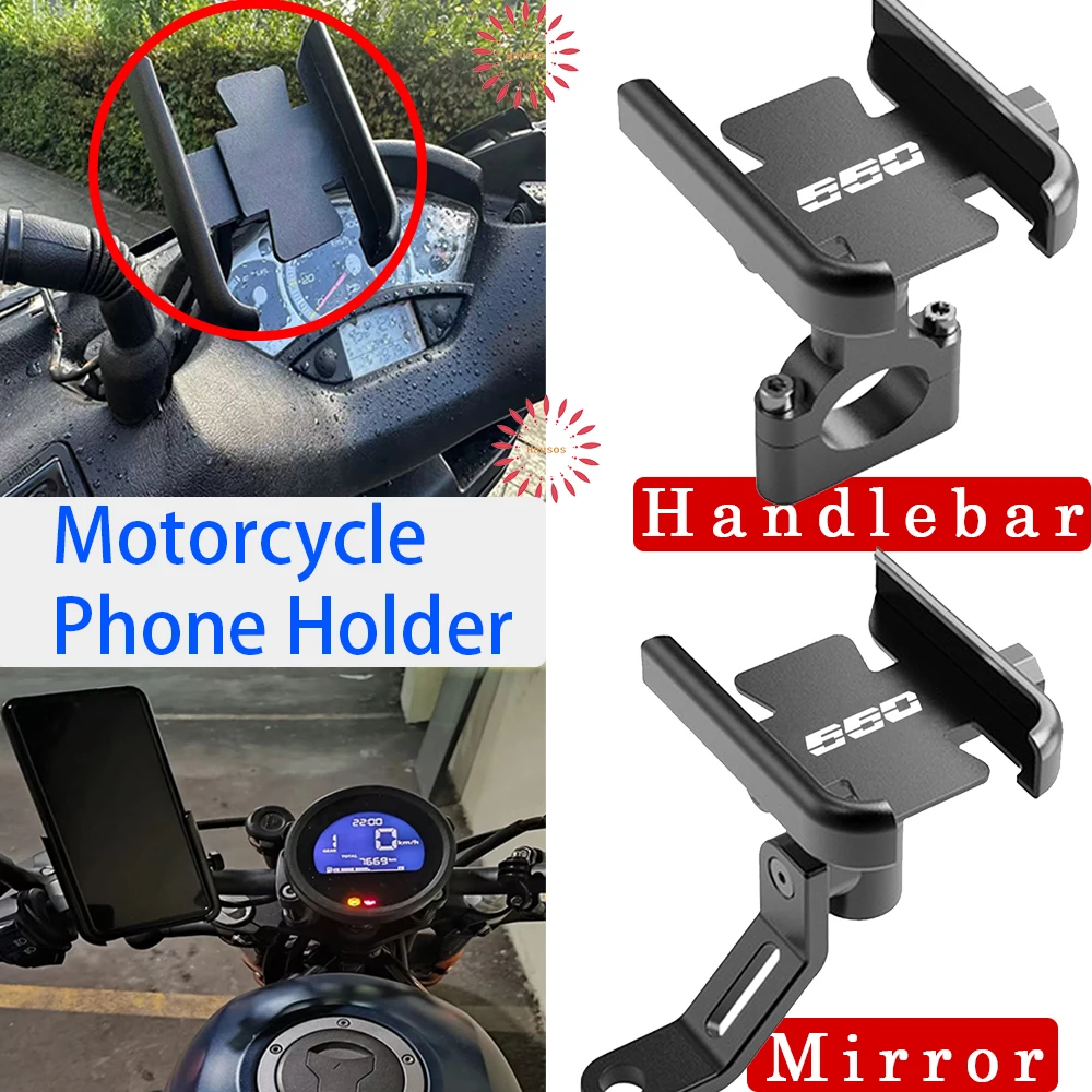 

For Triumph Trident 660 Trident660 Motorcycle Universal Handlebar Mirror GPS Stand Bracket Accessories Mobile Phone Holder