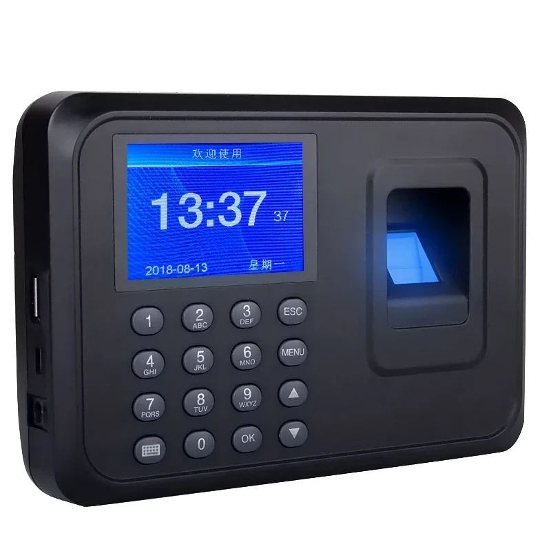 Fingerprint time  attendance machine  biometric  recorder F01 for office facoty  Russian, Spanish,  Korean, Japanese Language