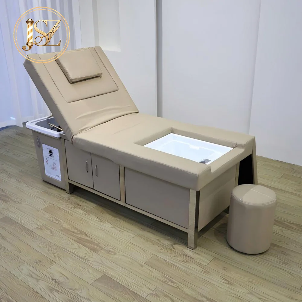 Electric Thai Head SPA Shampoo Bed Foot Bath Massage All In One Dual Purpose Salon SPA Bed