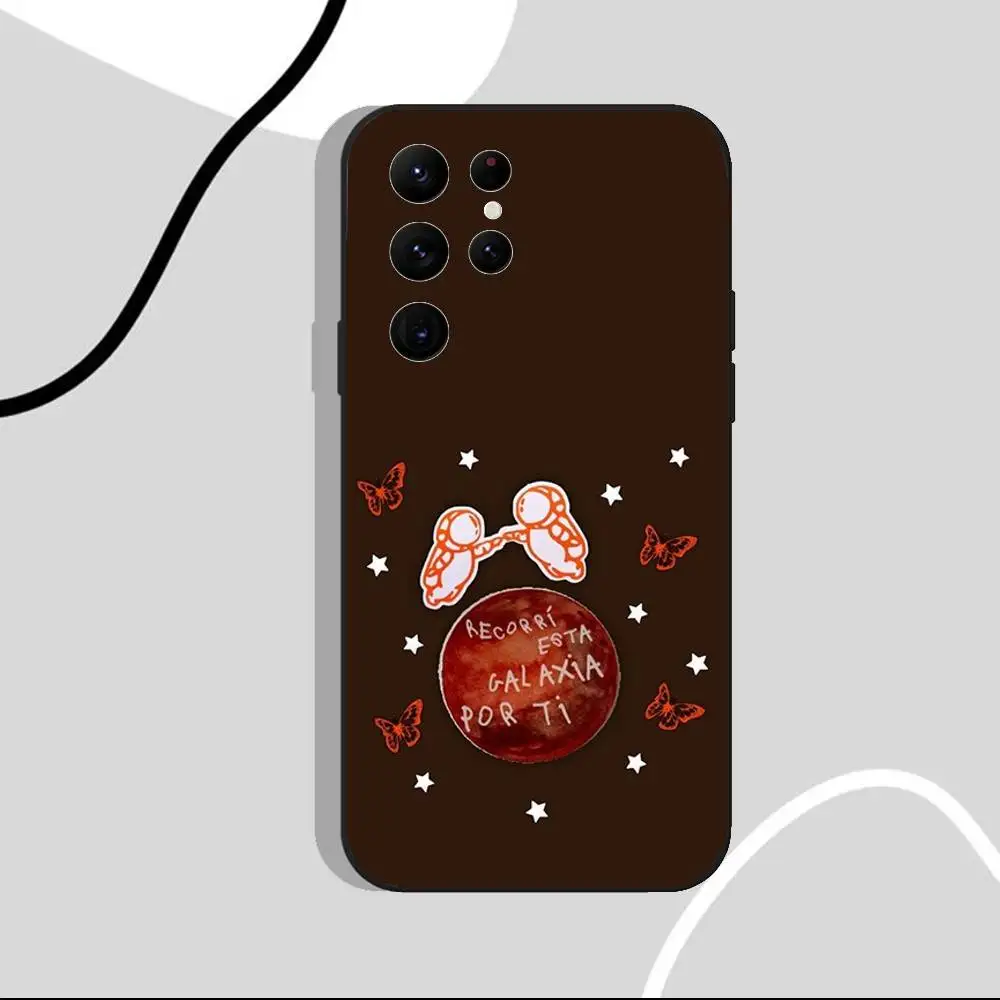 Чехол для телефона I-Ivan C-Cornejo Mirada для Samsung S25, S24 Ultra, S20, S30 plus, S22 Plus, S23, Ultra 5G, силиконовый черный корпус