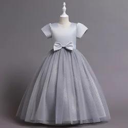 Children Evening Dress for Elegant Girl Party Teenagers' Formal Dress for Young Girls Performance Clothes 5 to 14 Years