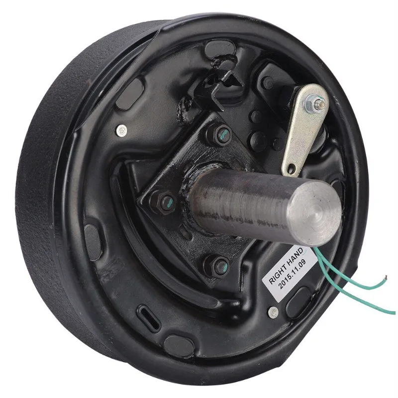 5/6 hole 1.5 ton trailer electromagnetic brake drum trailer trailer axle head assembly with brake