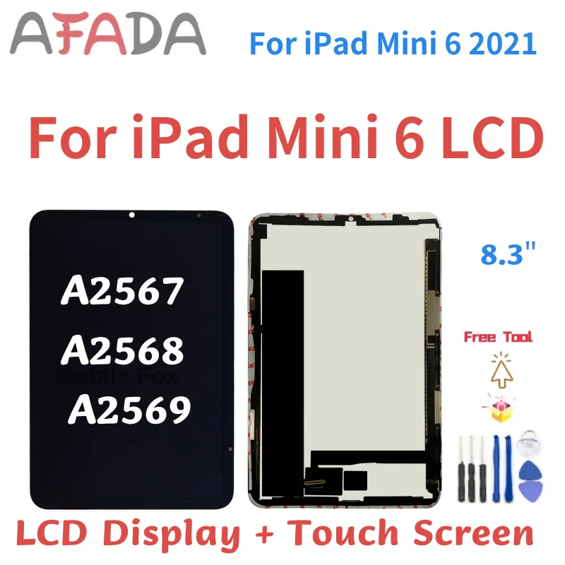 8.3 inch AMOLED For iPad Mini 6 LCD Display Touch Screen Digitizer Assembly For ipad mini 6 A2567 A2568 A2569 LCD Replacement