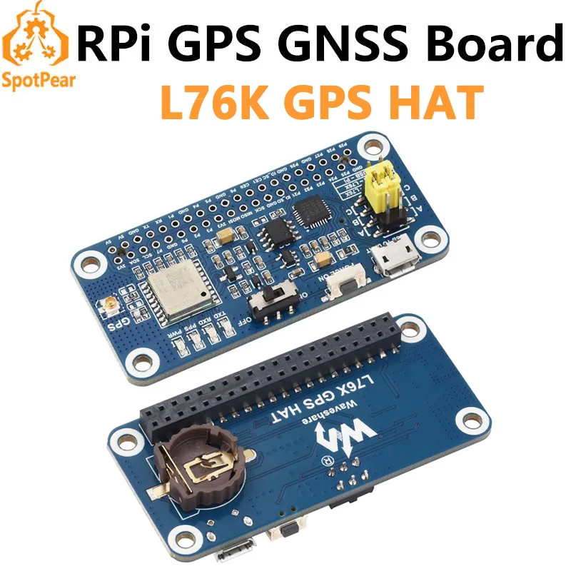

Raspberry Pi GPS GNSS Expansion Board L76K Beidou (BDS) GLONASS QZSS A-GNSS L76K GPS HAT Also For Jeston