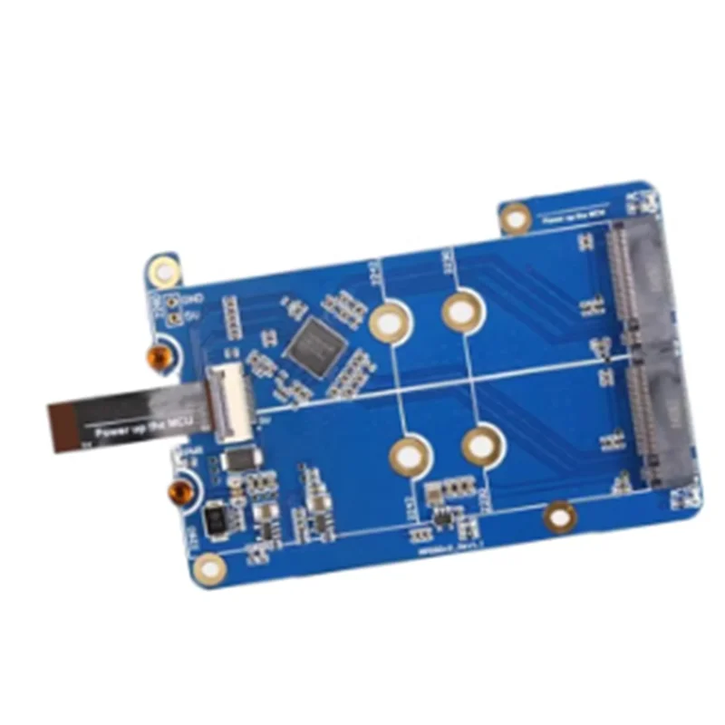 Für Pi 5 Double 2280 Raspberry Pi 5 Pcie zu M.2 Nvme Dual SSD Adapter Board HAT MPS2280D