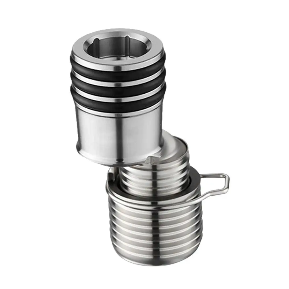 الفولاذ المقاوم للصدأ بزاوية منحني القدم زاوية تعديل تطول دش صنبور محول سميكة الحائط #4