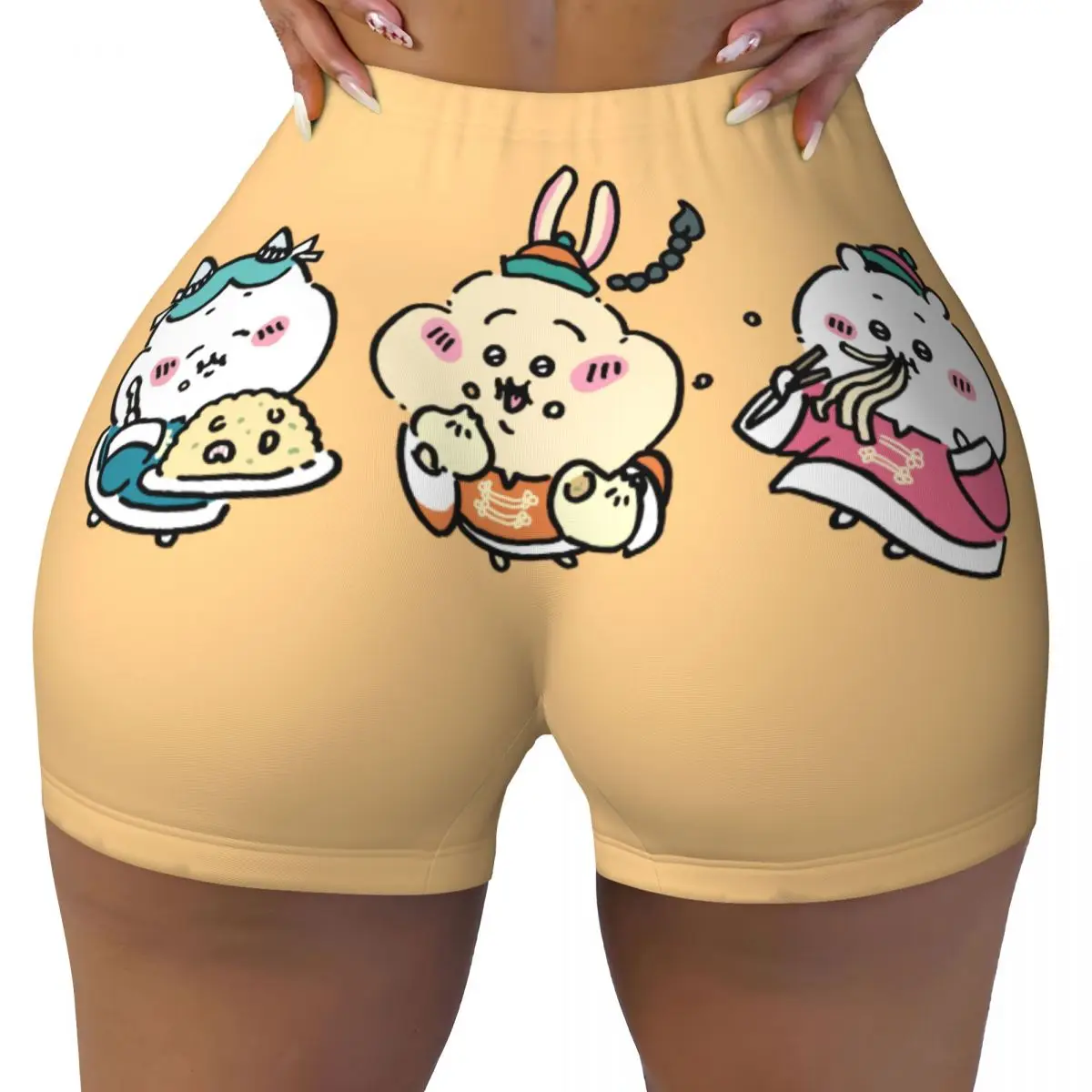 

Custom Cute Cartoon C-chiikawas Anime Gym Volleyball Biker Shorts Women Popular Manga Workout Yoga Shorts