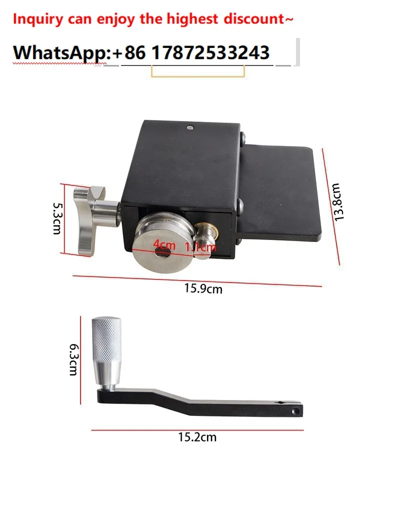 Universal AN aluminum tube edging machine, curling machine, pipe expander, intercooler pipe expander tool, curling machine