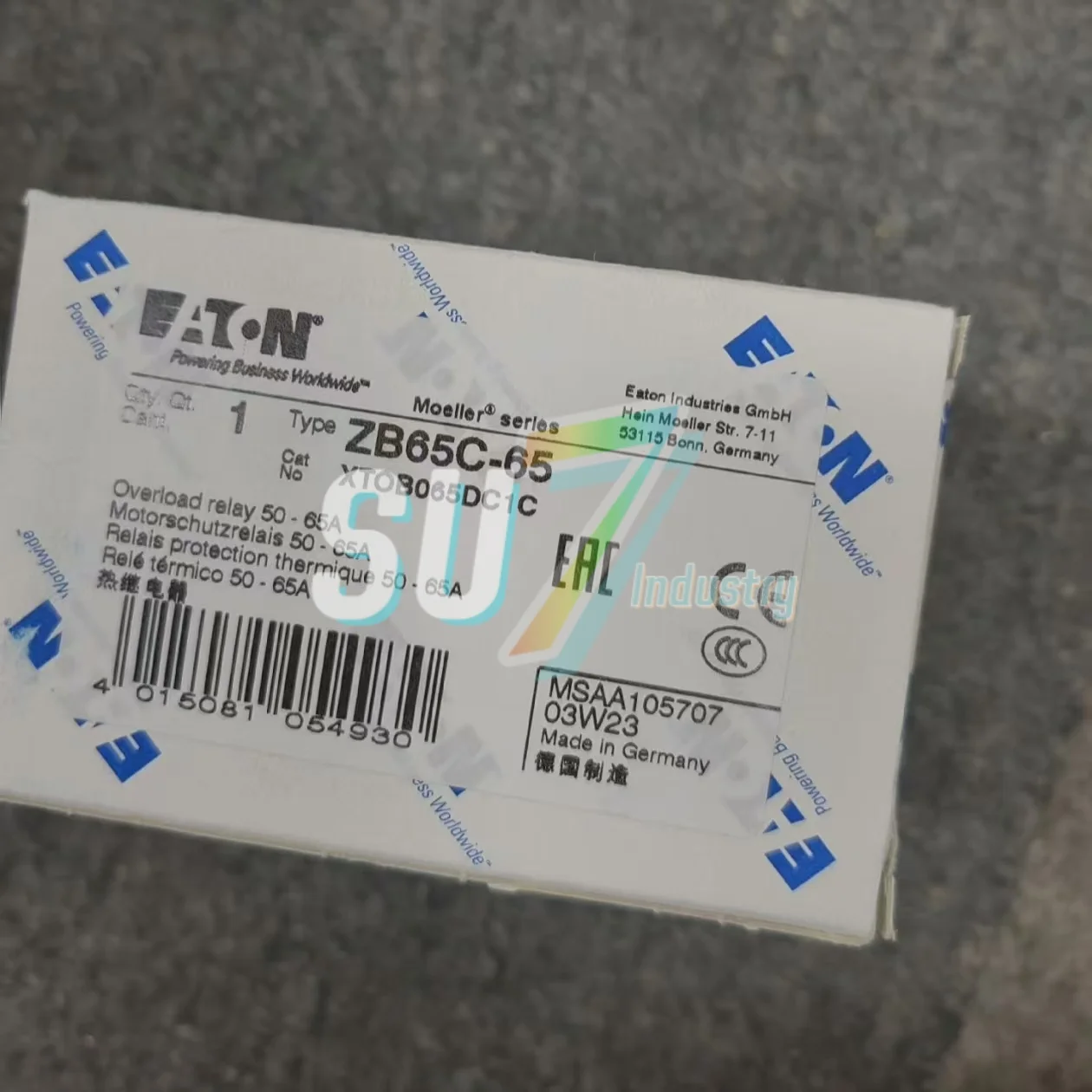 ZB65C-65 ZB65C-75 مرحل حراري عند زيادة الحمل جديد في الصندوق